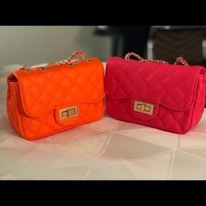 Women’s neon purse